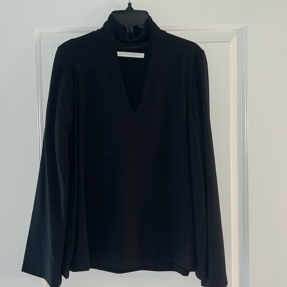 Black long sleeve top